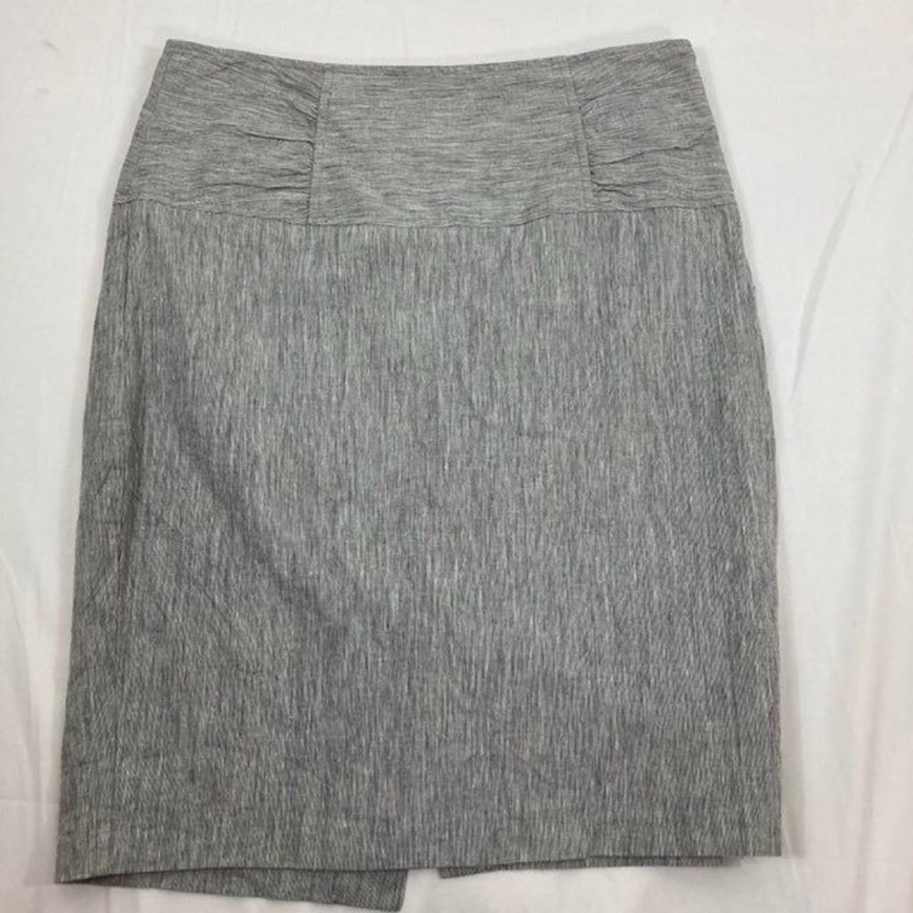 Womens School Teacher I.N. San Francisco Linen‎ Blend Pencil Skirt 9